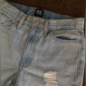 BDG light wash boot cut denim jeans